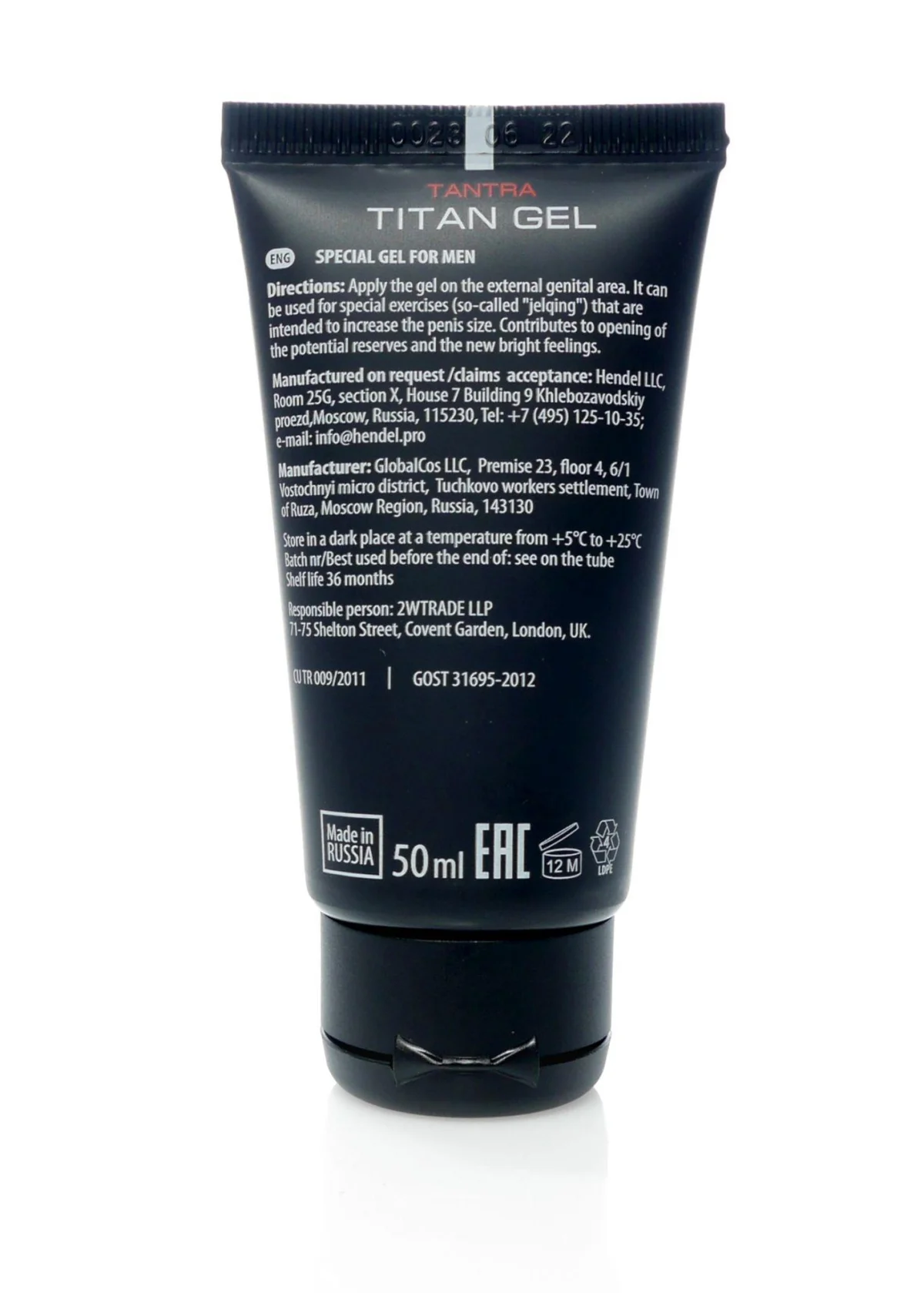 Żel/sprej-Titan GEL 50ml.( ORGINAL ) — zdjęcie 3