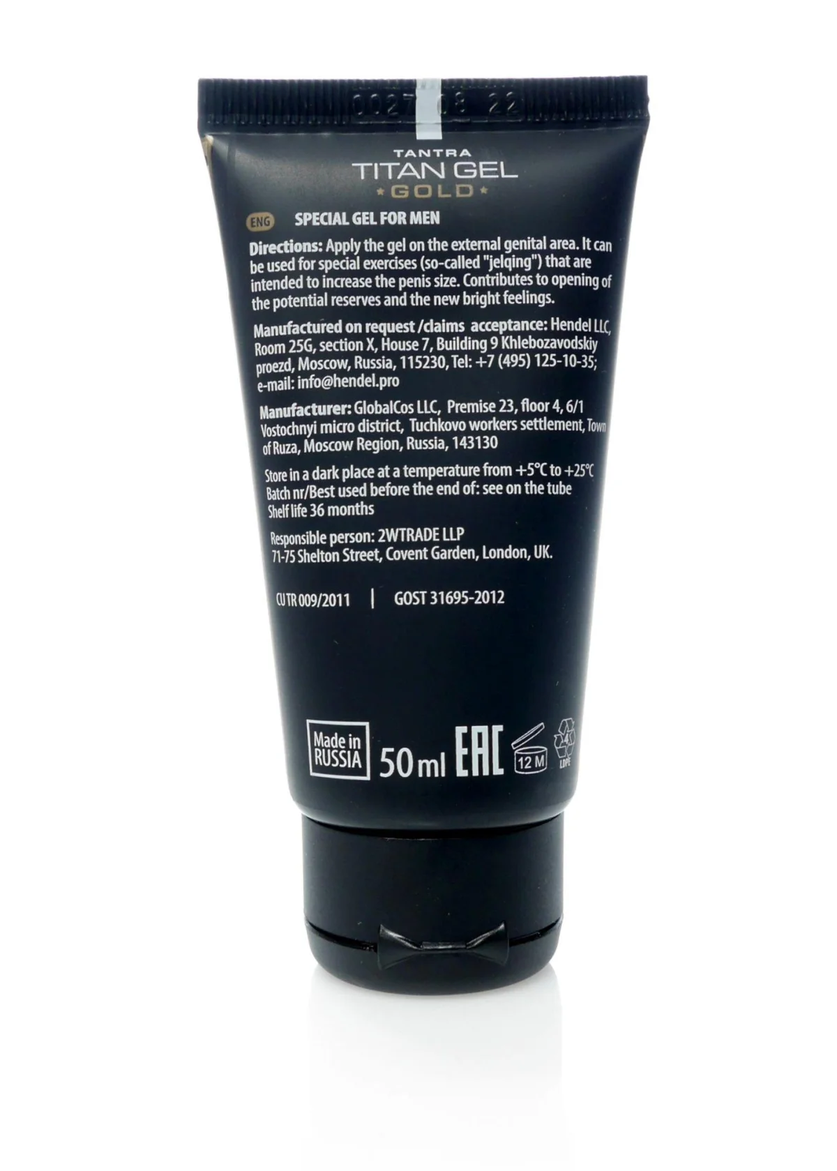 Żel/sprej-Titan GEL GOLD 50ml.( ORGINAL ) — zdjęcie 3