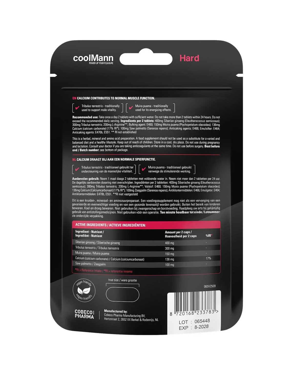CoolMann HARD - 60 tablets — zdjęcie 2