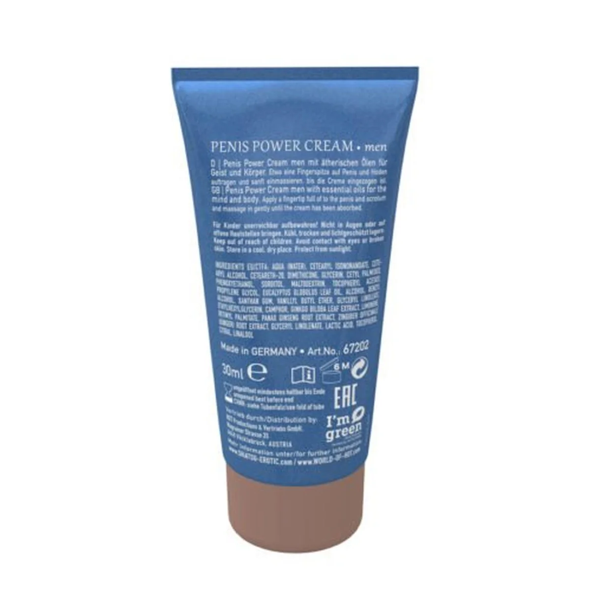 Żel/sprej-Shiatsu Penis Power Cream Men 30ml. — zdjęcie 4