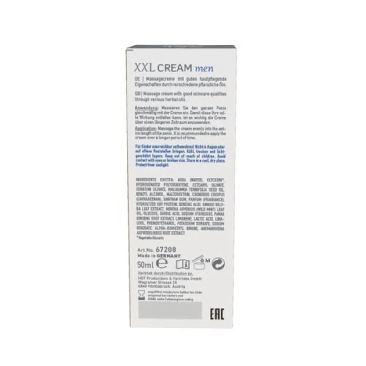 Żel/sprej-XXL CREAM MEN BIG LOVE 50ml. — zdjęcie 3