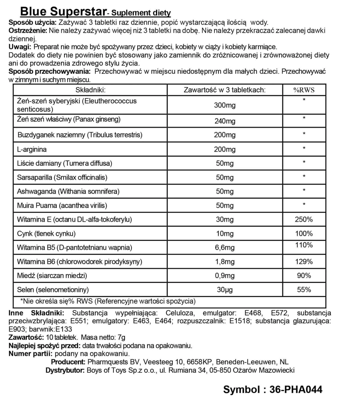 Blue Superstar - Stimulating Capsules — zdjęcie 3