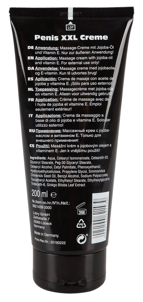 Penis XXL Creme 200 ml — zdjęcie 2