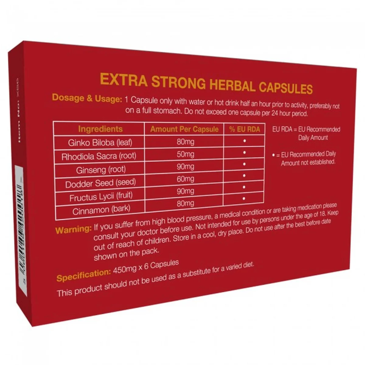 Supl.diety-Extra Strong 6 Capsules — zdjęcie 2