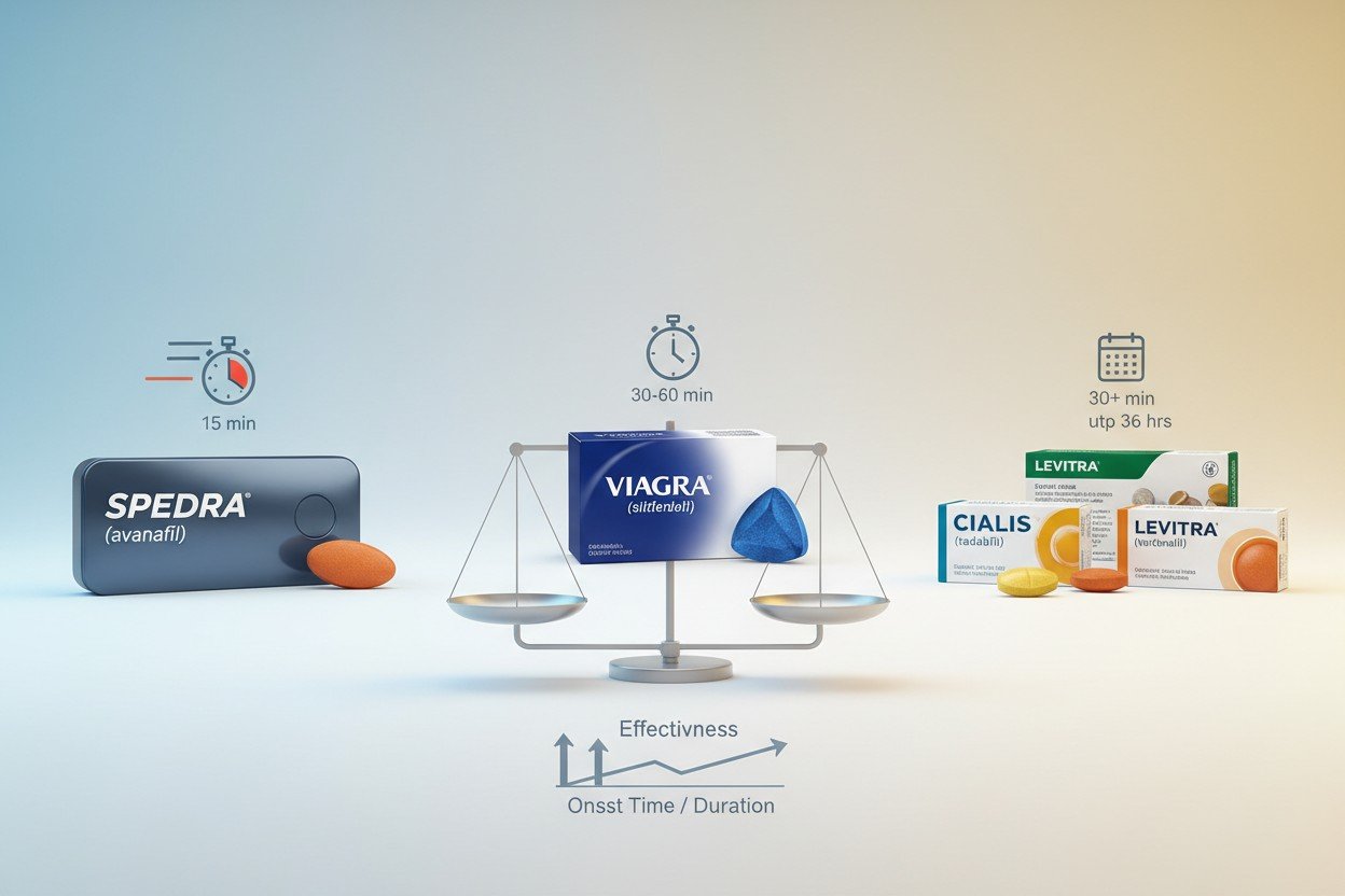 Spedra vs Viagra i inne inhibitory PDE-5 — co wybrać