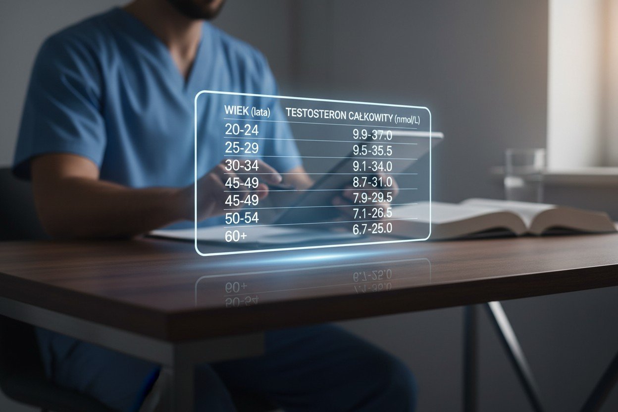Tabela normy testosteronu w zależności od wieku